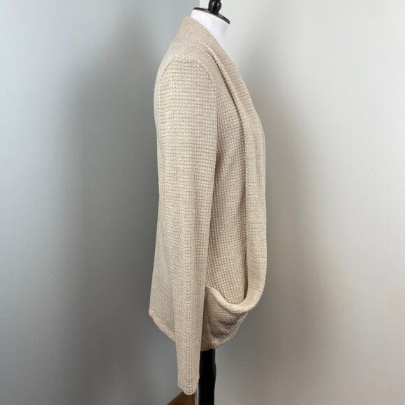 Mix by 41 Hawthorn Neutral Tan Knit Cocoon Cardigan Sweater Large - Picture 4 of 8